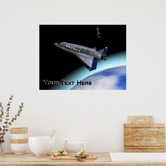 El Al Space Shuttle Poster (Keuken)