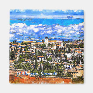 El Albayzín, Granada, Andalusië, Spanje. Magneet