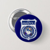 El Amapoli - terug regelmatige knop Ronde Button 5,7 Cm (Voorkant /achterkant)