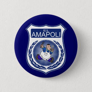 El Amapoli - terug regelmatige knop Ronde Button 5,7 Cm