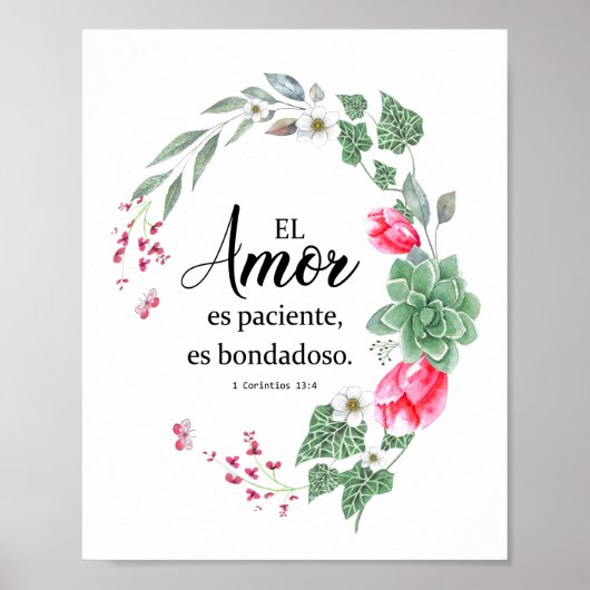 El amor es paciente Póster Poster (Voorkant)