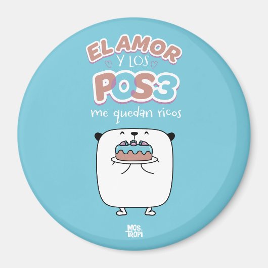 │El amor y los postres Magneet (Voorkant)