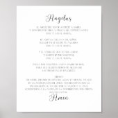 El Angelus Spaans Gebed Poster (Voorkant)