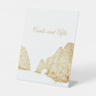 El Arco |  Cabo San Lucas MEXICO  Reclamebord Met Voetstuk