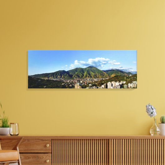 El Avila de día - MAXIMA RESOLUCIÓN Canvas Afdruk (Insitu (Woonkamer))