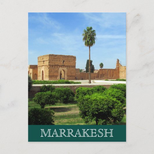 el badi palace marrakesh briefkaart (Voorkant)