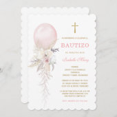 El Bautizo invitación de nuestra hi Invitation Kaart (Voorkant / Achterkant)