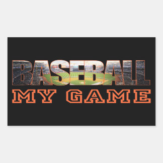 El béisbol es mi Juego Rechthoekige Sticker