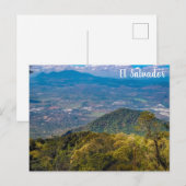 El Boquerón National Park Uitzicht, El Salvador Briefkaart (Voorkant / Achterkant)
