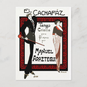 El Cachafaz Tango Briefkaart