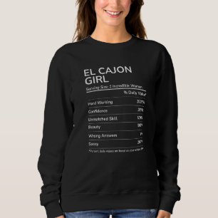 El Cajon Girl Funny California Hometown Premium Trui