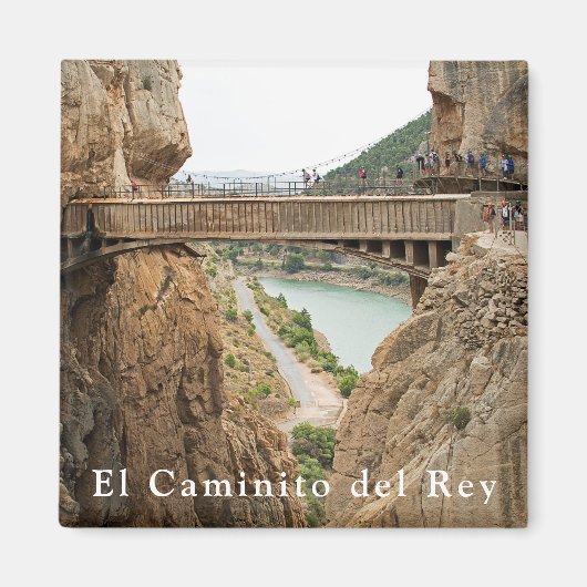El Caminito del Rey. UITZICHT 2 Magneet (Voorkant)
