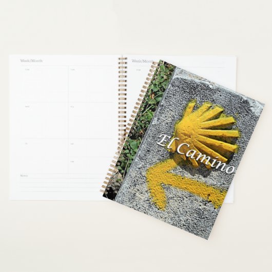 El Camino : coquille et marque de flèche, Espagne (Devant avec enveloppe)