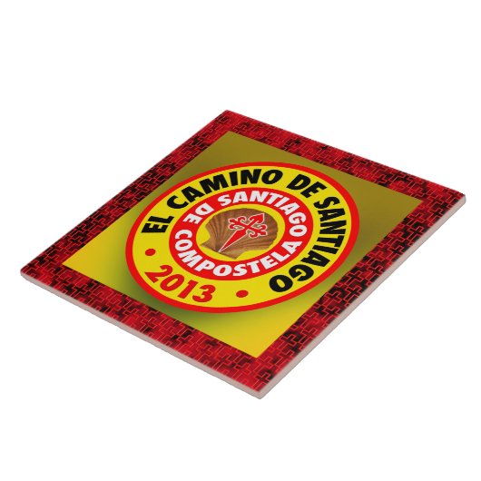 El Camino de Santiago 2013 Tegeltje (Zijkant)