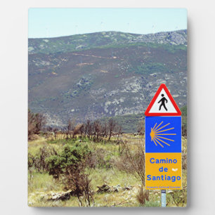 El Camino de Santiago de Compostela, Spanje Fotoplaat