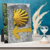 El Camino de Santiago de Compostela, Spanje, schel Fotoplaat (Zijkant)