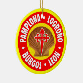 El Camino de Santiago Keramisch Ornament (Rechts)