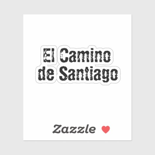 El Camino de Santiago Sticker (Vel)