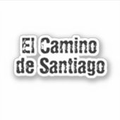 El Camino de Santiago Sticker (Voorkant)