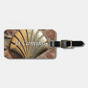 El Camino goudschelp, Leon (ondertitel) Bagagelabel