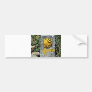 El Camino schelp en pijltje, Spanje Bumpersticker