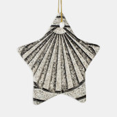 El Camino shell, bestrating, Spanje Keramisch Ornament (Rechts)