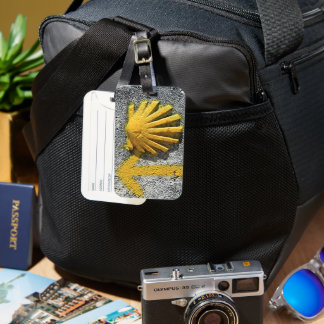 El Camino shell en pijlteken, Spanje Bagage 2 Bagagelabel