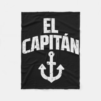 El Capitan Anker Boot Eigenaar Kapitein Yacht Ship Fleece Deken