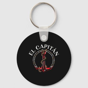 El Capitan Anker Boot Schip Kapitein Skipper Zeile Sleutelhanger