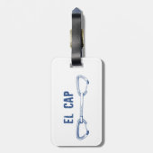 El Capitan-klimmer Bagagelabel (Achterkant verticaal)