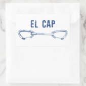 El Capitan-klimmer Rechthoekige Sticker (Tas)