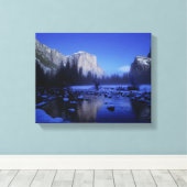 El Capitan Mountain, Nationaal Park Yosemite Canvas Afdruk (Insitu (Houten vloer))