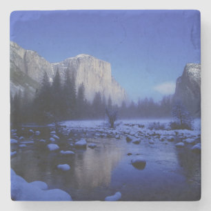 El Capitan Mountain, Nationaal Park Yosemite Stenen Onderzetter