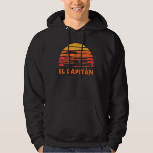 El Capitan Pontoon Kapitein Varen Vintage Retro Hoodie