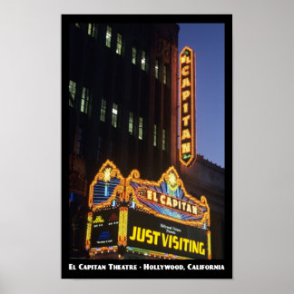 El Capitan Theatre, affiche Hollywood 11x17