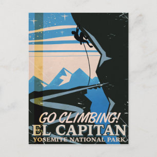 El Capitan vintage reisposter Briefkaart