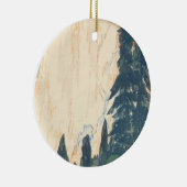 El Capitan Yosemite American Series Hiroshi Keramisch Ornament (Rechts)