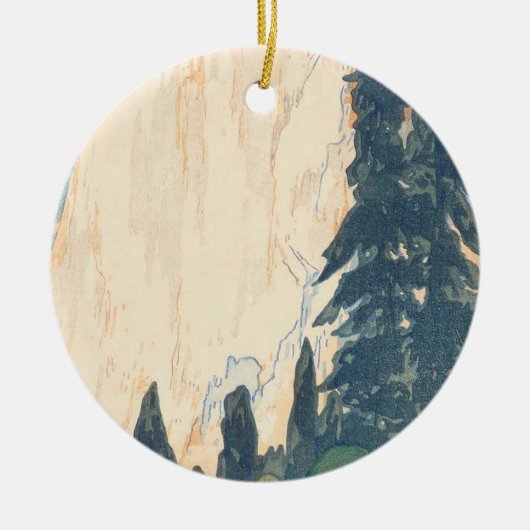 El Capitan Yosemite American Series Hiroshi Keramisch Ornament (Voorkant)