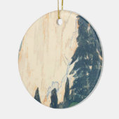 El Capitan Yosemite American Series Hiroshi Keramisch Ornament (Links)