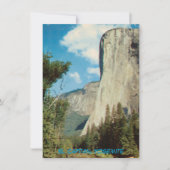 El Capitan, Yosemite Invitation Vintage (Devant)