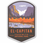 El Capitan Yosemite National Park Sticker (Voorkant)