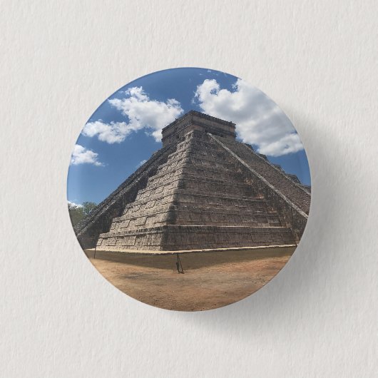 El Castillo - Chichen Itza, Mexico #3 Button (Voorkant)