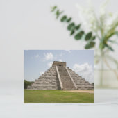 "El Castillo" (het kasteel) in Chichen Itza Briefkaart (Staand voorkant)
