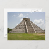 "El Castillo" (het kasteel) in Chichen Itza Briefkaart (Voorkant / Achterkant)