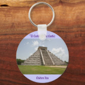 "El Castillo" (het kasteel) in Chichen Itza Sleutelhanger (Voorkant)