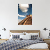 El Castillo in Chichen Itza Canvas Afdruk (Insitu (Slaapkamer))
