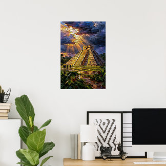 El Castillo voor de storm Poster