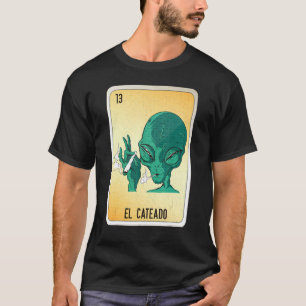 El Cateado Mexicaanse Slaag Lottery Bingo Kaarten T-shirt
