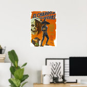 El Charro De Las Calaveras Poster (Thuiskantoor)