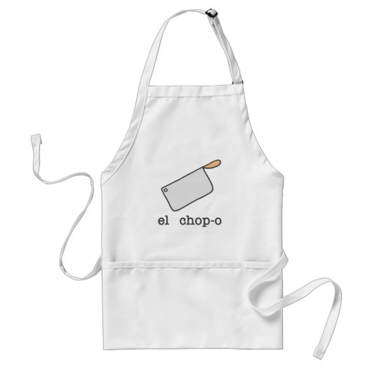 El Chop-o Funny Standaard Schort (Voorkant)